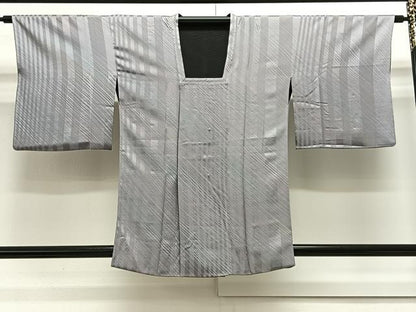 平和屋着物∞道行コート　リバーシブル　間道　正絹　逸品　CAAX7879ua