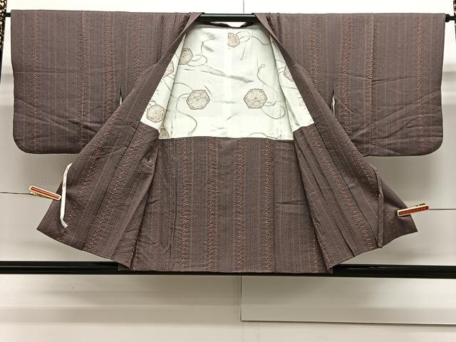 平和屋着物∞道中着　総絞り　間道　正絹　逸品　CAAX7885ua