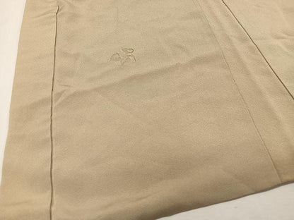 平和屋着物∞羽織 総刺繍 草葉文 白橡色 正絹 逸品 CAAX7866ua