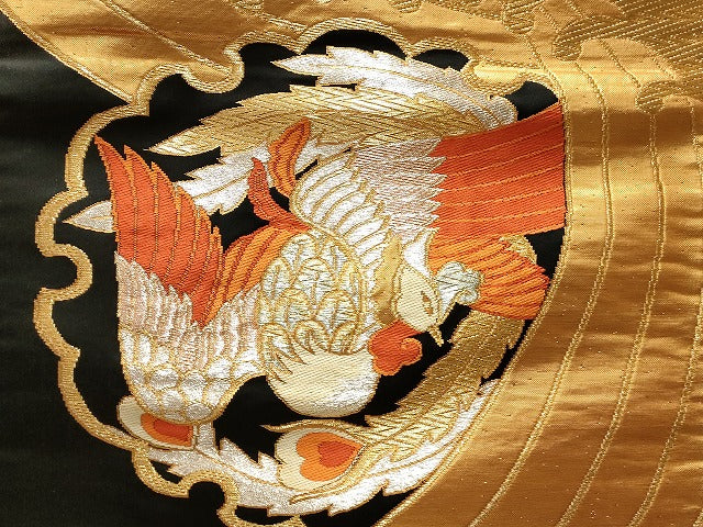 平和屋本店■袋帯 西陣 まとめて100点 鳳凰 向かい鶴 孔雀 蝶 辻が花 花柄 宝相華 楽器 宮田織物 駒刺繍 未使用品あり 全て正絹 se3677