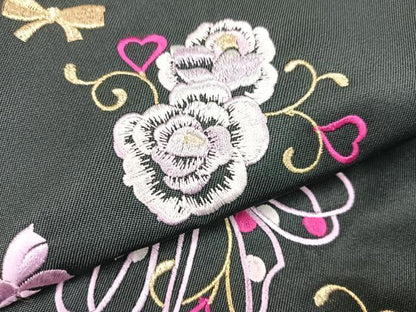 平和屋着物●行灯袴　刺繍　舞花文　金糸　洗える着物　未使用　AABB3603ph
