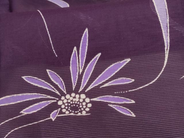 平和屋着物＊夏物 小紋 絽 花づくし 洗える着物 AABB2533jd