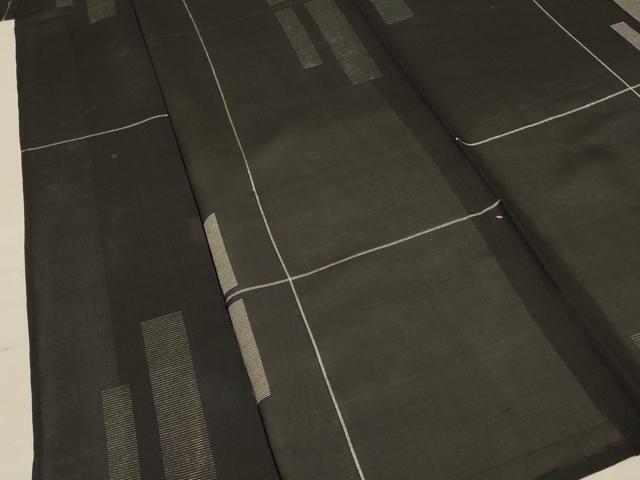 平和屋着物＊夏物 小紋 紗 幾何学文様 正絹 逸品 AABB2517jd