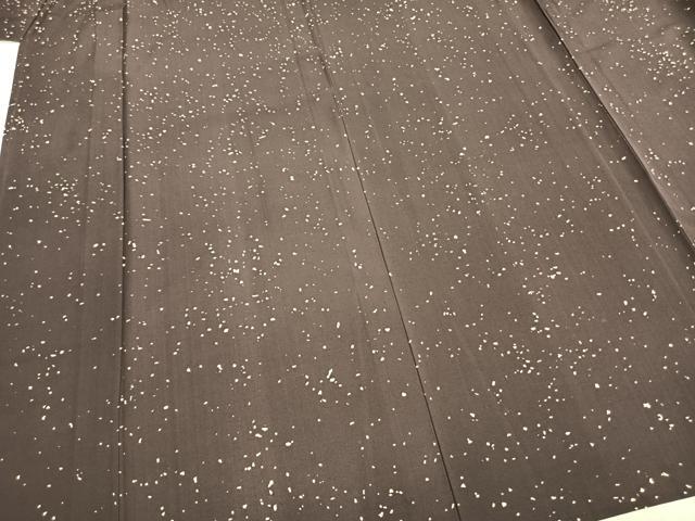 平和屋着物▽上質な小紋 単衣 箔散らし文 正絹 逸品 AABB2147fy