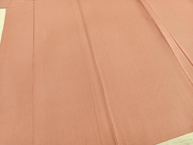 平和屋着物▽江戸小紋 単衣 万筋 ピンク色×白色 正絹 逸品 AABB2155fy