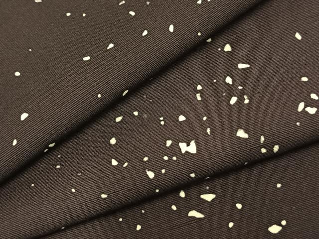 平和屋着物▽上質な小紋 単衣 箔散らし文 正絹 逸品 AABB2147fy