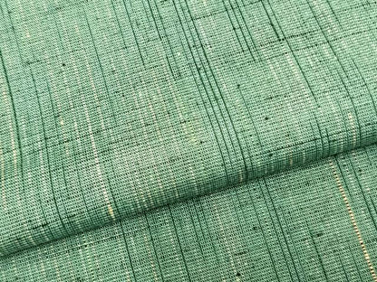 平和屋着物▽上質な紬 単衣 縞 正絹 逸品 AABB2136fy