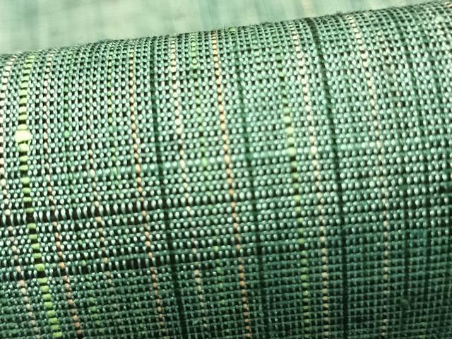 平和屋着物▽上質な紬 単衣 縞 正絹 逸品 AABB2136fy