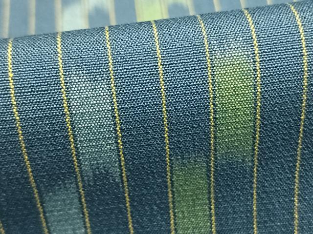平和屋着物▽上質な紬 単衣 縞 正絹 逸品 未使用 AABB2142fy