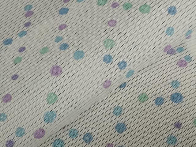 平和屋着物＊夏物 小紋 絽 霰文様 洗える着物 AABB0602st