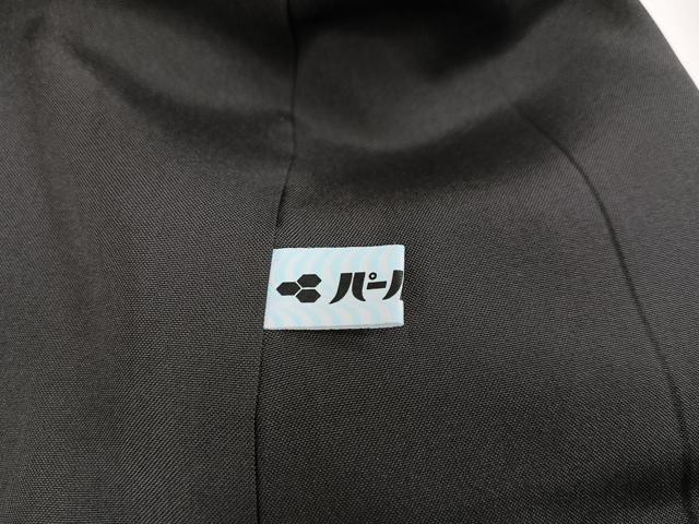 平和屋着物●お召 変わり間道 黒地 正絹 逸品 AABB3647ph