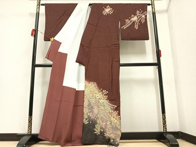 平和屋着物○伝統工芸士 寺谷昇 訪問着 絞り 辻が花 暈し染め