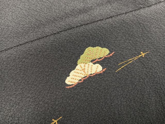 平和屋着物●訪問着 駒刺繍 松竹梅 金糸 正絹 逸品 AABB4323ph