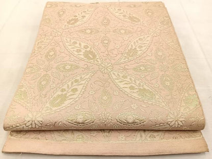 平和屋着物◎六通柄　本袋帯　ペイズリー柄　金糸　正絹　逸品　BAAU9212yc