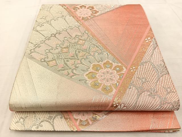 平和屋着物◎西陣　六通柄袋帯　唐織　正倉院花文　金銀糸　正絹　逸品　BAAU9368yc