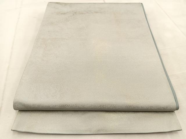 平和屋着物◎六通柄袋帯　霞文　銀糸　引箔　正絹　逸品　BAAU9568yc