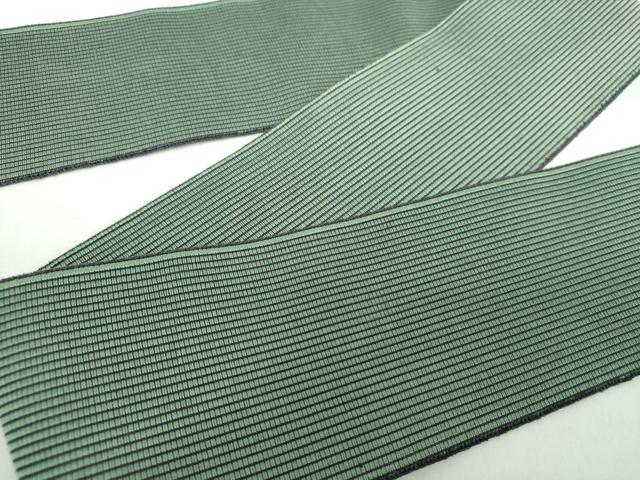 平和屋着物●男性　本場筑前博多織　角帯　間道　正絹　逸品　DAAX4649ps