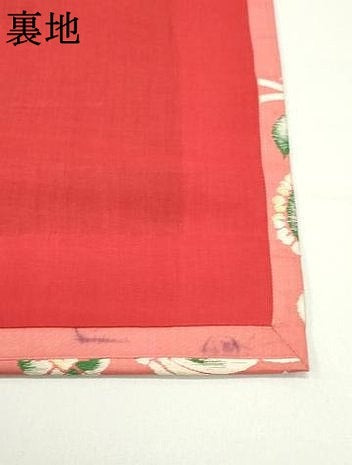 平和屋着物●アンティーク 大正ロマン 九寸開き名古屋帯 花鳥唐草文 正絹 逸品 未使用 DAAW6721ob