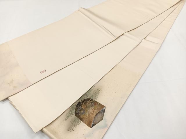 平和屋着物◎太鼓袋帯 作家物 陶器文 金銀彩 正絹 逸品 CAAY3911xi