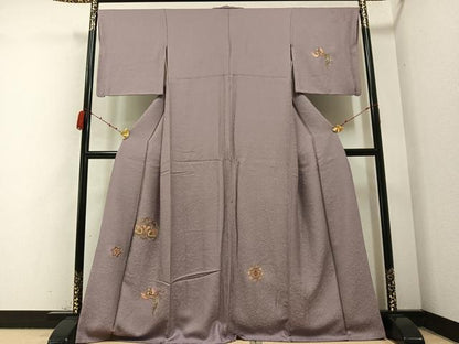 平和屋着物●訪問着　刺繍　鳳凰花文　正絹　逸品　AABB4386ph