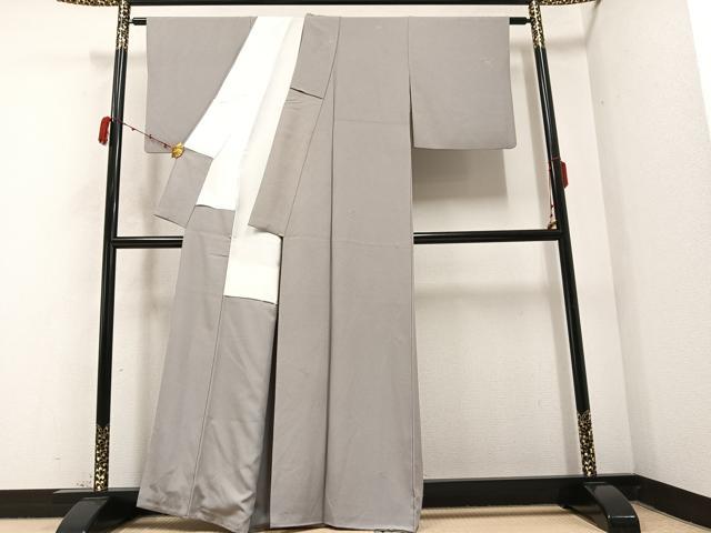 平和屋着物●上質な小紋 刺繍 花 宝尽くし文 正絹 逸品 AABB4372ph