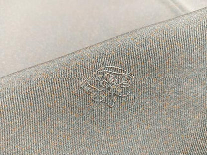 平和屋着物●上質な小紋 刺繍 花 宝尽くし文 正絹 逸品 AABB4372ph