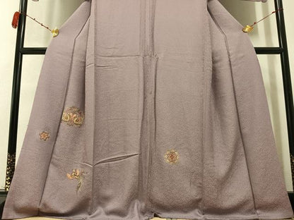 平和屋着物●訪問着　刺繍　鳳凰花文　正絹　逸品　AABB4386ph