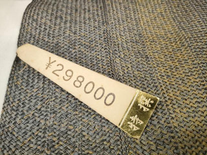 平和屋着物▽羽織・コート 反物 羽尺 スリーシーズン 春夏秋 つづら織 間道 上代29万 逸品 未使用 DAAW7431zzz