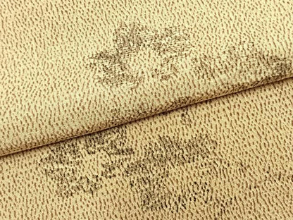 平和屋着物▽訪問着 単衣 手描き 枝花文 鬼しぼ縮緬 正絹 逸品 AABB2233fy