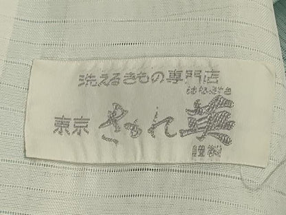 平和屋着物＊夏物　洗える最高級着物　＜英＞はなぶさ謹製　訪問着　絽　草花文　AABB2593jd
