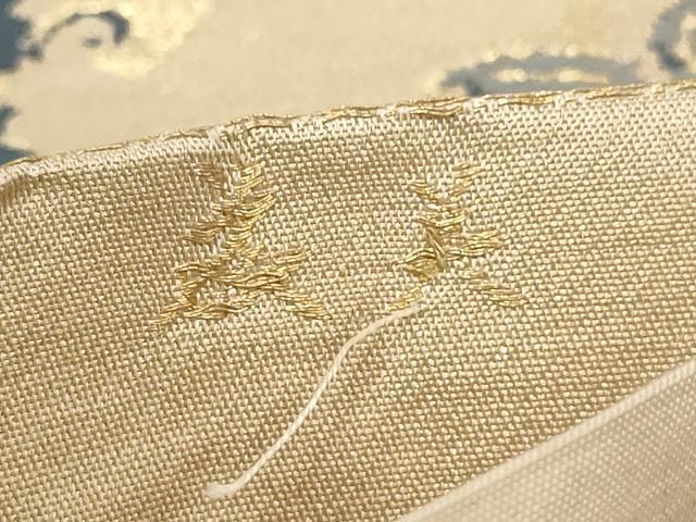 平和屋着物◎六通柄　京本袋帯　飾花文　金糸　正絹　逸品　AABB4599wj