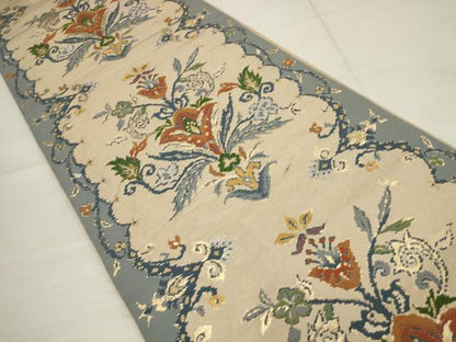 平和屋着物◎六通柄　京本袋帯　飾花文　金糸　正絹　逸品　AABB4599wj