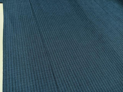 平和屋着物▽男性 紬 単衣 変わり市松文様 AABB5235jh