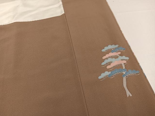 平和屋着物●訪問着　友禅　作家物　藤林　松竹梅人物風景文　暈し染め　やまと誂製　正絹　逸品　AABB6244ph