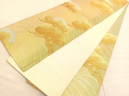 平和屋着物◎六通柄袋帯 浜松文 金銀糸 正絹 逸品 BAAV3696hv