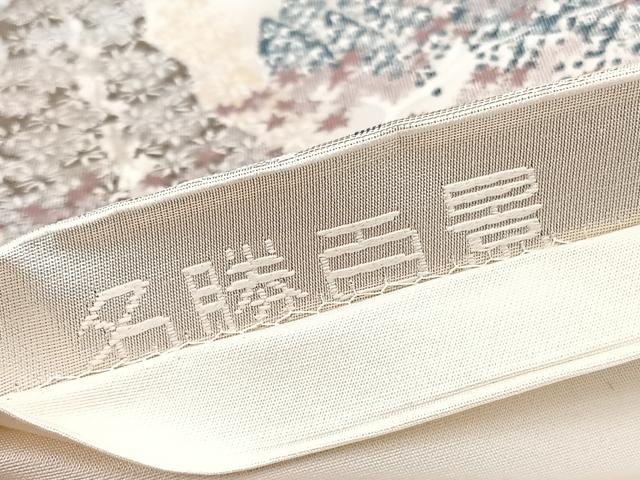 平和屋着物◎六通柄袋帯　名勝百景　大原三千院　金銀糸　正絹　逸品　BAAV3826hv