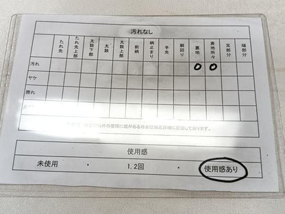 平和屋着物◎太鼓柄袋帯　作家物　花絵皿文　金彩　正絹　逸品　CAAZ0422xi