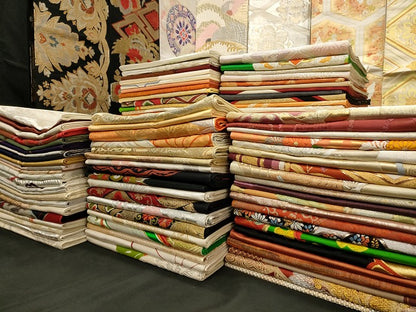 平和屋本店■袋帯 西陣 まとめて100点 鳳凰 鶴 人物 蝶 更紗 花柄 宝相華 金銀糸 など 着用可能多数 未使用品あり 全て正絹 se3708