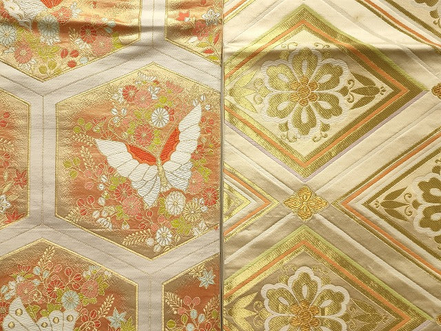 平和屋本店■袋帯 西陣 まとめて100点 鳳凰 鶴 人物 蝶 更紗 花柄 宝相華 金銀糸 など 着用可能多数 未使用品あり 全て正絹 se3708