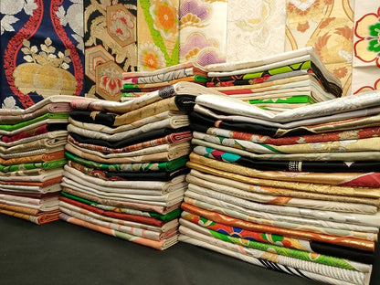 平和屋本店■袋帯 西陣 まとめて100点 鳳凰 鶴 蝶 風景 花柄 宝相華 服部織物 倭織物 金銀糸 など 未使用品あり 全て正絹 se3703