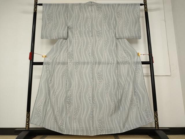 平和屋着物＊夏物 小紋 絽 舞蝶文 正絹 逸品 AABB5934st