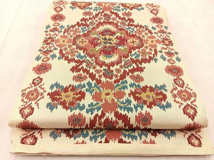 平和屋着物◎六通柄袋帯　正倉院花文　正絹　逸品　BAAU9723yc