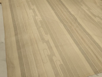 平和屋着物＊夏物　結城紬　夏結城　100亀甲　壺垂れ文様　正絹　逸品　AABB6799jd