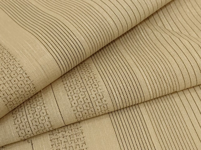 平和屋着物＊夏物　結城紬　夏結城　100亀甲　壺垂れ文様　正絹　逸品　AABB6799jd