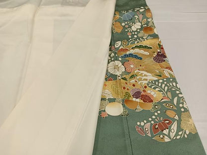 平和屋着物●創業460年・千總 色留袖 金彩 正絹 逸品 AABB8179ph