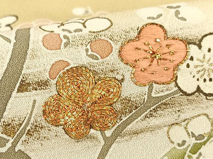平和屋着物●創業460年・千總　色留袖　友禅　駒刺繍　鴛鴦枝笹梅文　暈し染め　金彩　小田急百貨店扱い　正絹　逸品　AABB6353zg