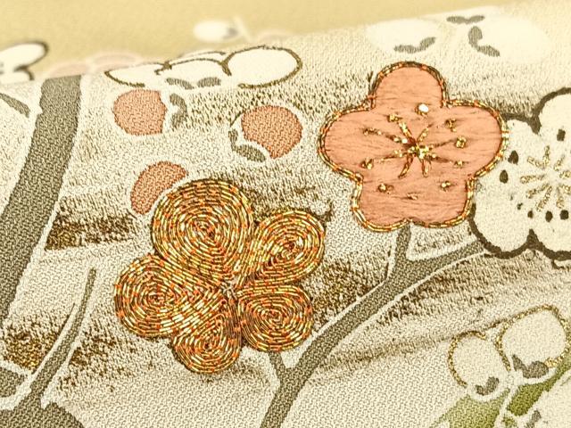 平和屋着物●創業460年・千總　色留袖　友禅　駒刺繍　鴛鴦枝笹梅文　暈し染め　金彩　小田急百貨店扱い　正絹　逸品　AABB6353zg