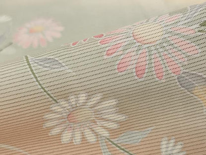 平和屋着物＊夏物 訪問着 絽 花鳥文 暈し染め 正絹 逸品 AABB8606st