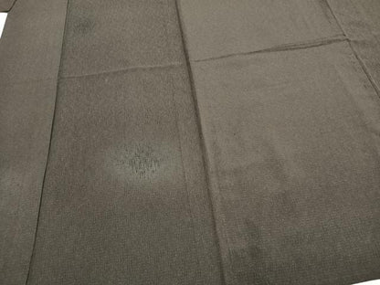 平和屋着物▽男性 お召 単衣 霞文 正絹 逸品 AABB2297fy