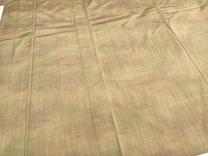 平和屋着物▽上質な紬 単衣 縞 正絹 逸品 未使用 AABB2340fy